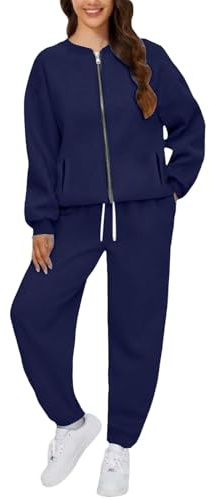Generico Completo Donna Palestra Curvy Elegante Tuta 2 Pezzi Felpa Con Cappuccio E Jogging Pantaloni Set Sportivo Complete Palestra Comode Cotone Outfit Moda Autunno Inverno Per Casa Fitness Running