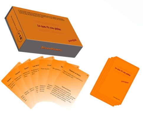 DiverGames Juego de Cartas para Parejas | Retos y Preguntas para Compartir Momentos Especiales | Ideal para Citas, Aniversarios y Regalos.