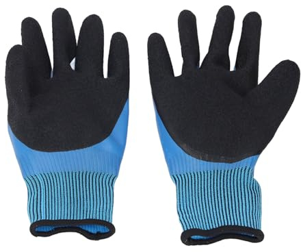 ViaGasaFamido Electrical Insulated Gloves 1000V Voltage, Non Slip Rubber Work Gloves for Electricians, Double Sided Insulating Protection for Electrical Maintenance and Construction