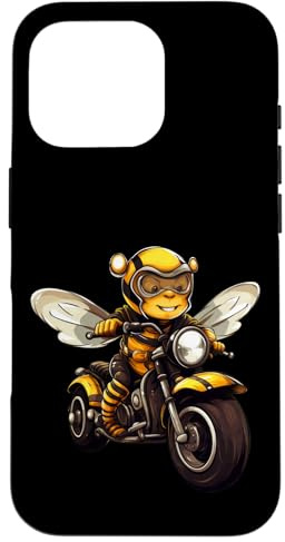 Carcasa para iPhone 16 Pro Abejas Motociclistas/Moto Abeja