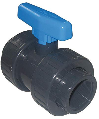 well2wellness® PVC-Kugelhahn blauer Griff - Innengewinde x Innengewinde 2 (200006-2)