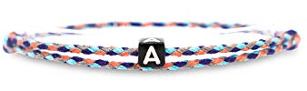 Made by Nami Boho Surfer-Armband Personalisiert mit Buchstabe - Damen Herren Mädchen Pärchen-Armband individualisiert - beste Freundin Freundschaftsarmband Geschenk - Wasserfest & Verstellbar