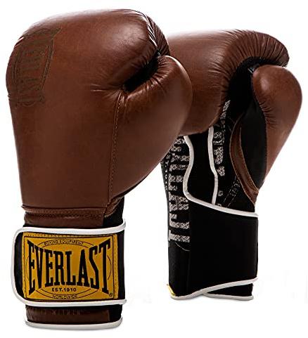 Everlast 1910 klassiska träningshandskar (12 oz, bruna)