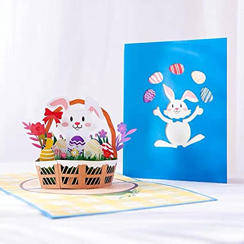 Karten für Ostern, 3D Häschen, Oster Pop Up Karten, Ostereier