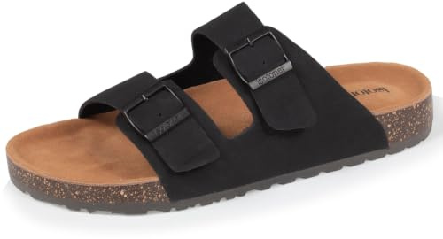 Isotoner Mules sandales Femme Double Bride | Semelle intérieure cuir - Patch talon confort EVERYWEAR™