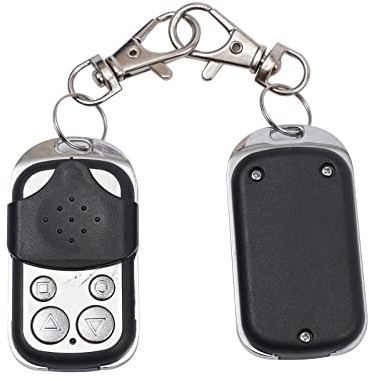 Mando Garaje Universal Frecuencia, Motor Puerta Corredera Mando a distancia, 2psc, con llavero, para Puerta Automática para Portones Programable, 5.4x3x1.5cm