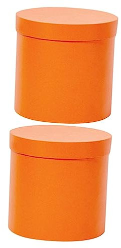 GLEAVI 2 Stück Boxen Blumenverpackungsboxen Ästhetische Blumenstraußaufbewahrung Runde Zylindrische Papierbox Floristentasche Leicht Zu Bewegen Für Das Büro Zu Hause