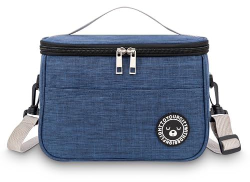 BEHONA Kühltasche Klein 6.4L, Kühltasche Faltbar, Lunchtasche Isoliert, Lunch Bag, Kühltasche Mini, Meal prep Tasche, Frühstückstasche, Thermotasche, Lunchbox Tasche, Isoliertasche Klein