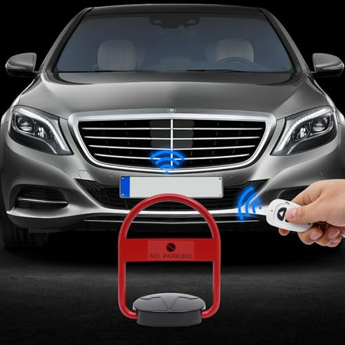 Parkplatzsperre Mit Fernbedienung,Klappbar Parkpfosten Absperrpfosten Parkplatz Absperrung Elektronische Parksperre