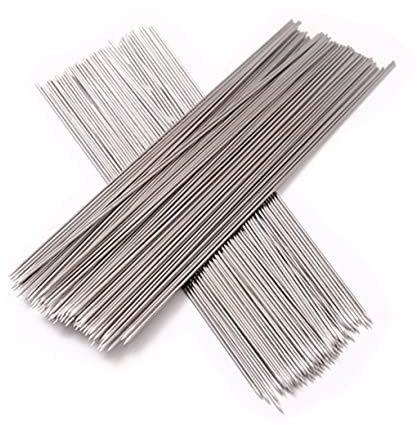 POPETPOP 100stücke Metallspieße Edelstahl Grillspieße Bbq-sticks Outdoor-grillnadeln Für Camping Wandern Picknick Grillen Bbq