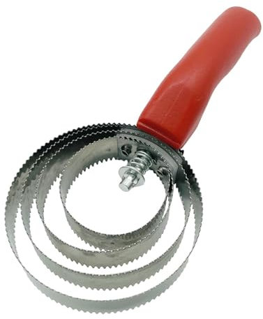 JISADER Striegel mit 4 Ringen, Werkzeug zum Entfernen von Pferdehaaren, Pflegezubehör für Pferde, Metallstriegel für Hunde, Rot