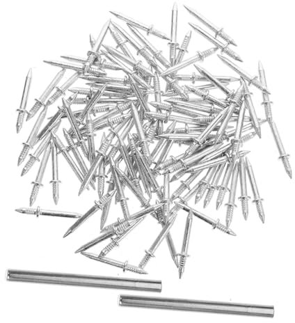STOBOK 1ensemble Clous Double Tête Pour Plinthes Clous à Vis Double De Fixation Avec Manchons Manchons