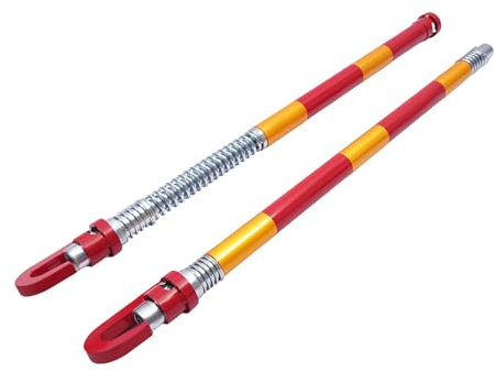 Xigner Abschleppstange für Pkw - abschleppstangen 8T (8000 kg) mit Anhängerkupplung, Zugentlastungsfeder und Dämpfung - Pannenhilfe, Länge 187 cm (8T)