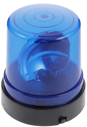 BESTonZON Warnlichtspielzeug der Notfall-Blinklichter Feuerspielzeug Dinosaurier- Kostüme Lautsprecher Basis für DJ-Lichter Plastik Blue