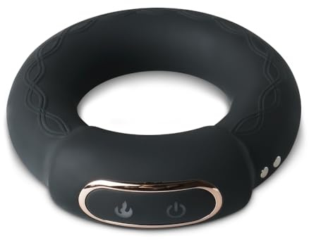 BeHorny Vibrating Cock Ring, Rechargeable Male Adult Sex Toys 10 Vibration Modes Penis Rings for Longer Harder Stronger Erection