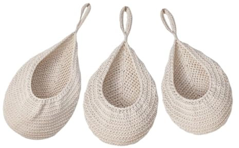 POPETPOP Panier Suspendu pour Fruits et Légumes de Cuisine Panier Mural Forme de Larme pour Rangement Intérieur