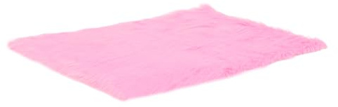 DOITOOL Alfombra De Purpurina Rectangular De Pelo De Piel Sintética Suave y Acogedora para Dormitorio De Niñas y Sala De Estar