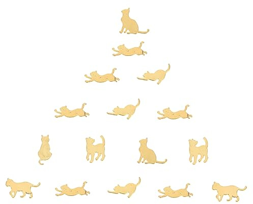 jojofuny 30 Stück Katzenform Charme Für Selbstgemacht Haarschmuck Haarnadel Zubehör Für Mädchen Kreative Bastelmaterialien Für Kinder Einfach Zu Verwenden Party Accessoires
