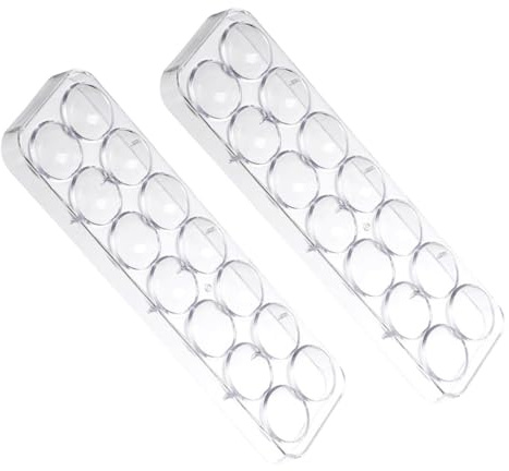 EPIGEIST 2 pezzi Stampi per Cioccolato in Plastica Sicura Stampo Semi Sferico Cavità per Pudding e Dolci da Te Mold per Dolci Casalinghi
