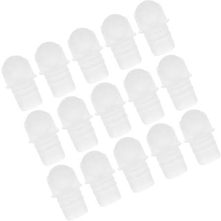 HAMPPLIES 40PCS Teeth Transparent Roller Ball Inserts for Glass Roll Bottles Leakproof Smooth Rolling Refillable Essential Oil and Perfume Bottles Easy to Install Ball Bearings Organizer