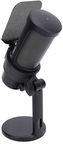 CFTGIW Jeu Microphone USB Micro Micro Condenseur avec Une Fonction de Choc à Fonction Rapide Rotate Gain Key pour Les Podcasts Videos Streaming pour Le Jeu PC Utilise Le Microphone et Le Nouveau C
