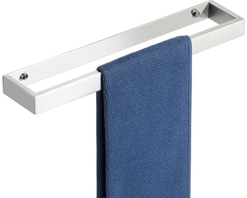 SAYAYO Självhäftande handdukshållare i SUS304 rostfritt stål Borstad nickel 40CM handduksstång utan borrning, väggmonterad handdukshängare för badrum kök, EGJF23030-400-LS