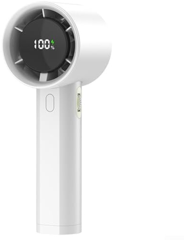 Yhenlovtt Mini ventilateur USB rechargeable avec batterie de 3000 mAh, ventilateur de bureau portable pour bureau et voyage, base à angle réglable et fonctionnement silencieux (A)