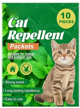 Spray naturale per gatti, olio di menta piperita naturale per gatti per esterni e interni, spray per gatti, tiene i gatti lontani da prato, cortile, giardino, pacciame e fiori in modo permanente