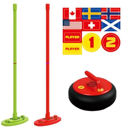 Juego De Tejo Deportivo: Pelota Rizadora De ABS, Equipo De Juego De Piso, Actividad De Vinculación En Equipo Familiar | Kit De Pegatinas De Cepillo De Entrenamiento De Flexibilidad De Mano Pa