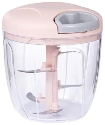 Grande Tritatutto Manuale Multifunzione For Aglio - Mini Robot Da Cucina For Tritacarne Facile Da Pulire(Large Pink)