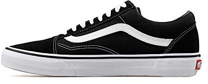 Vans Herren Old Skool Sneakers, Schwarz/Weiß, 38 EU