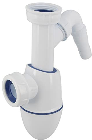 siphon de lavabo - easyphon - avec prise machine à laver - diamètre 32 mm - nicoll bm19 - nicoll 0201302