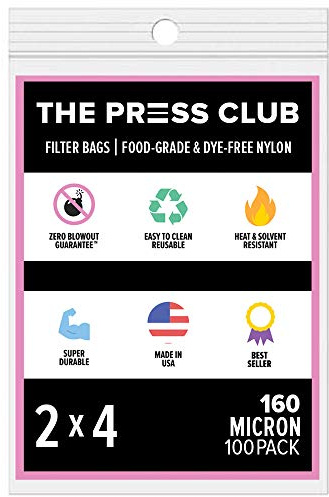 160 Micron | Premium Nylon Tea Filter Bags | 2 x 4 | 100 Pack