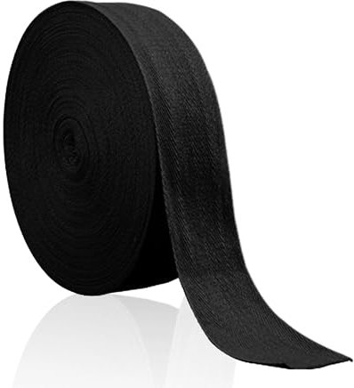 Baumwoll Schrägband 25mm 45m Schwarz/Weiß/Natur Weiß/Rot/Lila Einfassband Baumwolle Nahtband Natur Baumwollschrägband mit Fischgrätenstich für Wimpelkette Schneidern Schürze Craft Nähen