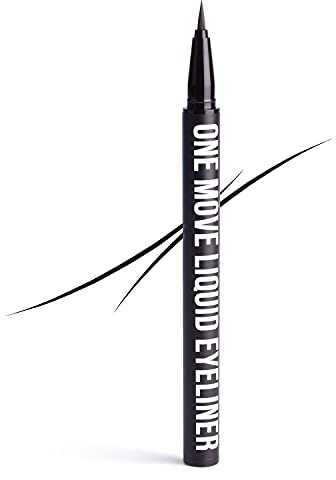 INGLOT One Move Liquid Eyeliner | Black Gel Liner | Liquid Form | Waterproof | Quick-Drying | Smudge Proof | High Pigmentation | Vegan