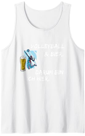 Volleyball Spruch Lustig Beachvolleyball Aufschlag Trikot Tank Top