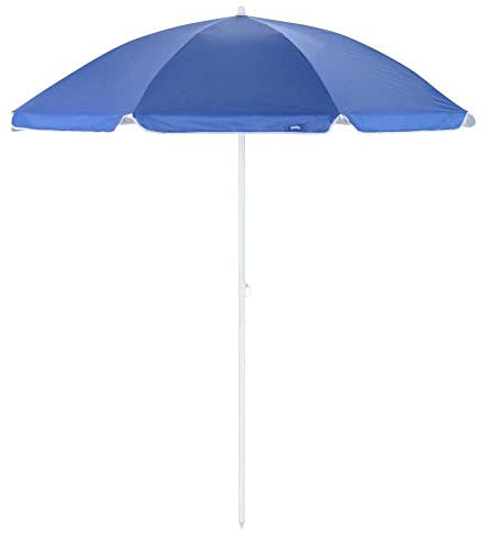 Yello BGG1727 1.8m Deluxe Parasol, Beach Umbrella Sun Shade, Blue