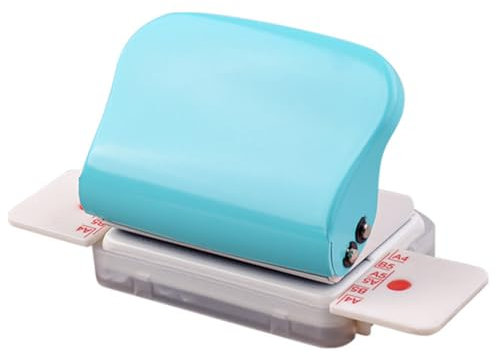 QUTBAG Manuelle Bindemaschinen, 6-Loch-Buchbindemaschine mit Positionierungslineal, A4 30 Löcher, B5 26 Löcher, A5 20 Löcher, zum Stanzen von Flipchart-Innenseiten A