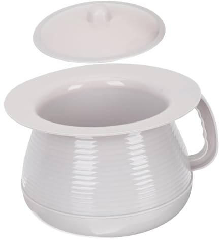 KOMBIUDA Kids Chamber Pot Portable Urinal Lid Nordic Blue Covered Spittoon for Home Use Night Urine Pot Suitable for Children and Elderly