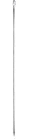 HARFINGTON Line-Up Ausrichtende Brechstange, 94 cm Länge, 1,4 cm Stangendurchmesser, runde Brechstange, Sleever Bar mit Spitzen und gebogenem Meißelende zum Ausrichten und Aufheben, silberfarben