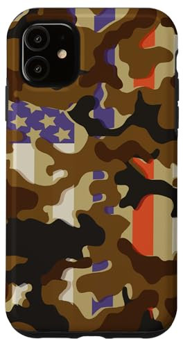 USA Flagge Old School Camo Duck Jagdkoffer Hülle für iPhone 11