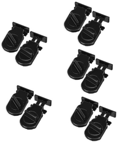 10 Stk Fensterzusatzverriegelung Sicherheitsfenstergitter Sicherheitsfensterschlösser Fensterschlösser Für Zu Hause Sicherheitsstange Für Schiebetüren Türstopper Sicherheit Gummi Gadpiparty