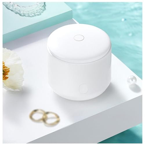 MWSHIYUQING Sonic Cleaner For Retainers 49kHz Ultrasonic Jewelry Dentures Cleaner, Retainer Bright, 120ML Portable False Teeth Cleaner, 120ML Portable