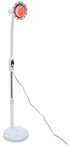 DIFU 275W Infrarotlampe Gesicht 360° Rotlichtlampe Gesicht mit Ständer Wärmelampe Profi Rotlicht Therapie Infrarot-Wärmestrahler, Infrarotlampe Rücken Temperatur Einstellbar