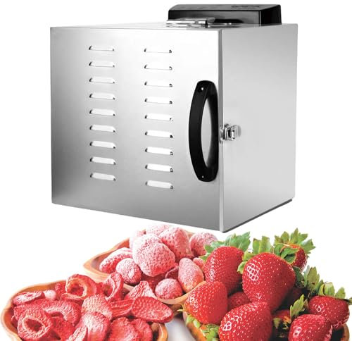 Commercial Small Home Food Dehydrator, 6 or 8 Layers, Drying for Jerky, Fruit, Meat, Herbs - Adjustable Timer, Temperature Control, Dehydrater Biltong Maker, 0-24 Hours Timer,6Layer-110V