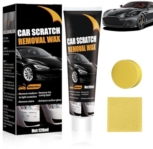 Auto-Kratzer-Reparaturpaste, 2025 Neu Kratzer-Reparatur Wachs, 120ML Autolack Reparatur Polieren Paste, Kratzerentfernungs, Auto-Kratzer-Entferner für Entfernung Tiefen Kratzer (1 Set)