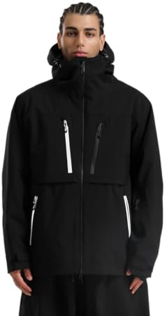 GSOU SNOW Men's Ski Jacket Waterproof Snowboard Jackets Windproof Baggy Snowboarding Coat Winter Outdoor Sports Snow Hooded