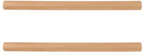 TEHAUX Tubo per Spedizione Poster in Cartone Kraft Riutilizzabile Set da 2 Tubi di Carta Cilindrici 50X3 CM Coperchio Protezione per Stampe Artistiche e Disegni Contenitore per