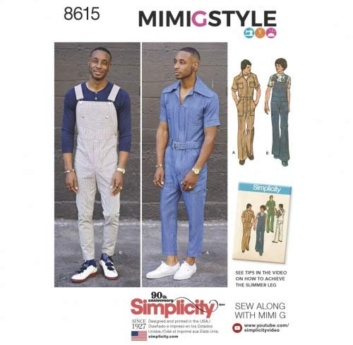 Simplicity Sewing Pattern 8615 Dungarees AA (34-36-38-40-42)