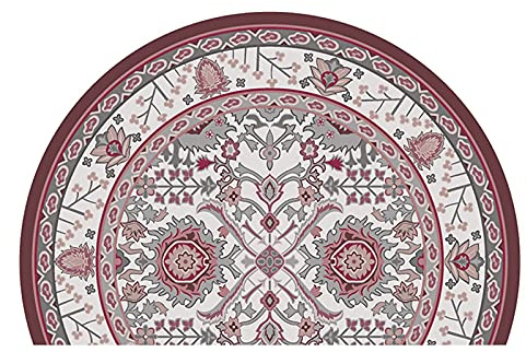 ZZenSmot retrò Stile Persiano Non-Scivolare Semicircolare Assorbe Lo Sporco Umido Zerbino per Camera Entrata Tappetino di Benvenuto-D 60x90cm(24x35inch)